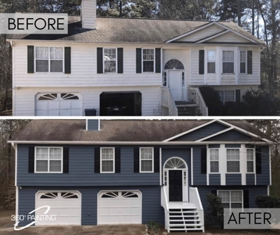 Before and After Home Photo