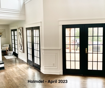 Holmdel Interior Black Patio Doors White Walls Photo